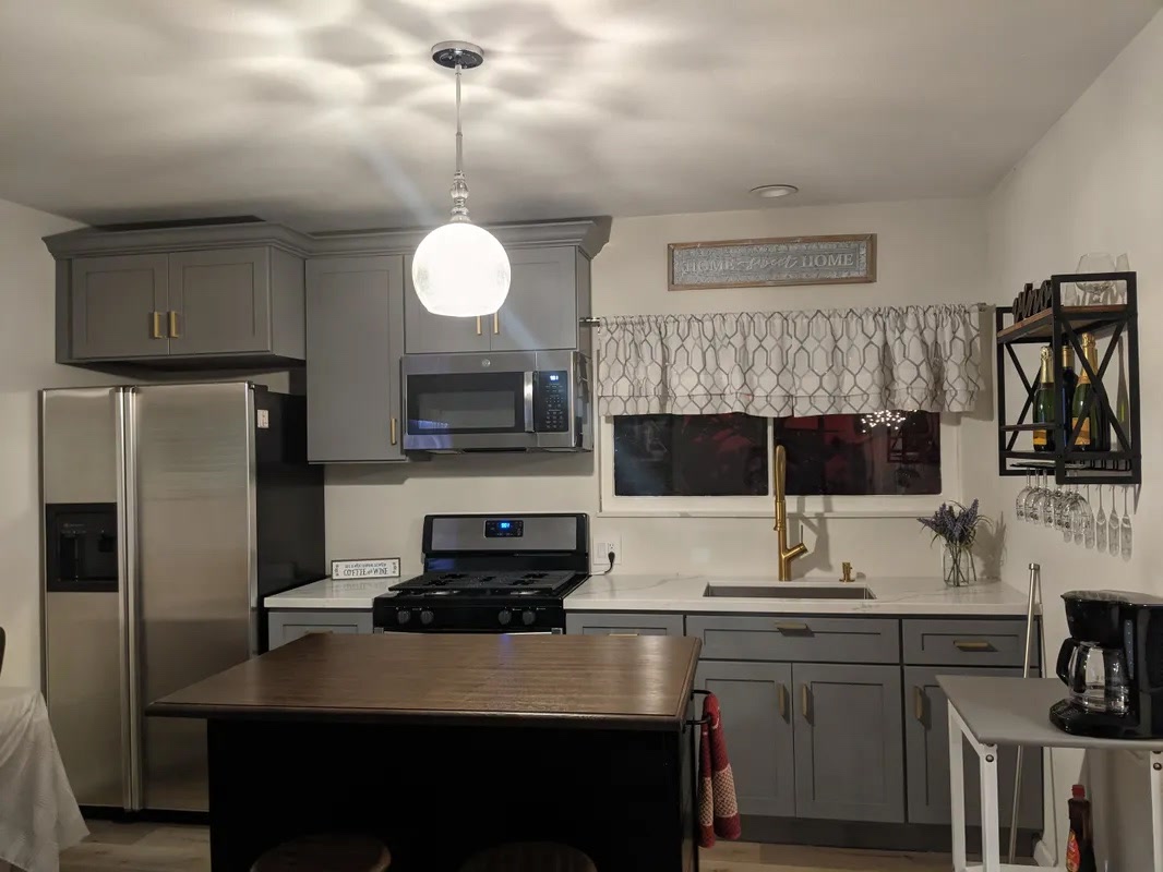 Completed ADU kitchen in Ventura County