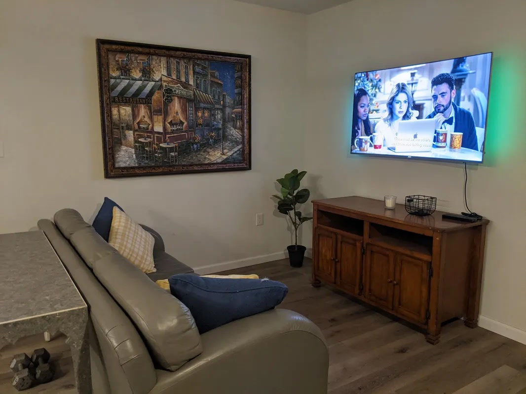 Completed ADU living room in Ventura County
