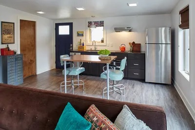 ADU living room and kitchen photo
