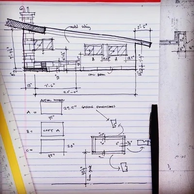 sketch of design plans